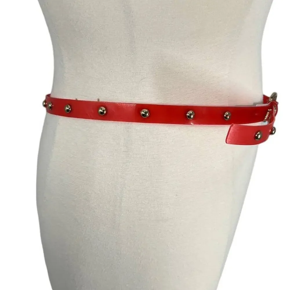 BCBGeneration Gold Studded Belt SZ Large NWT
